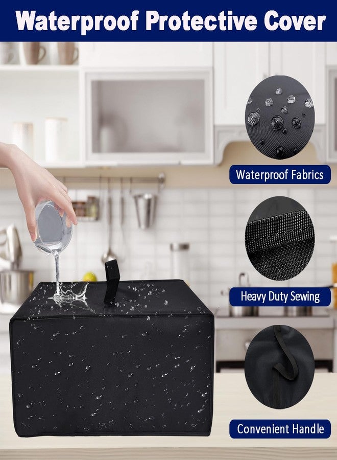 NUENSS-ROR Air Fryer Cover Waterproof Heat-Resistant Dust-proof Cover Case Heavy Duty Thickened Cover Lid Compatible with Ninja SL401 DoubleStack XL 2-Basket Air Fryer (20.5"D×12.5"W×15"H)(Black) - Image 5
